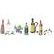 Wine Bottle Wall Stencil | 2529 by Designer Stencils | Reusable Art Craft Stencils for Painting on Walls, Canvas, Wood | Reusable Plastic Paint Stencil for Home Makeover | Easy to Use & Clean Art Stencil